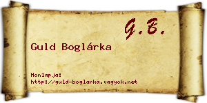 Guld Boglárka névjegykártya